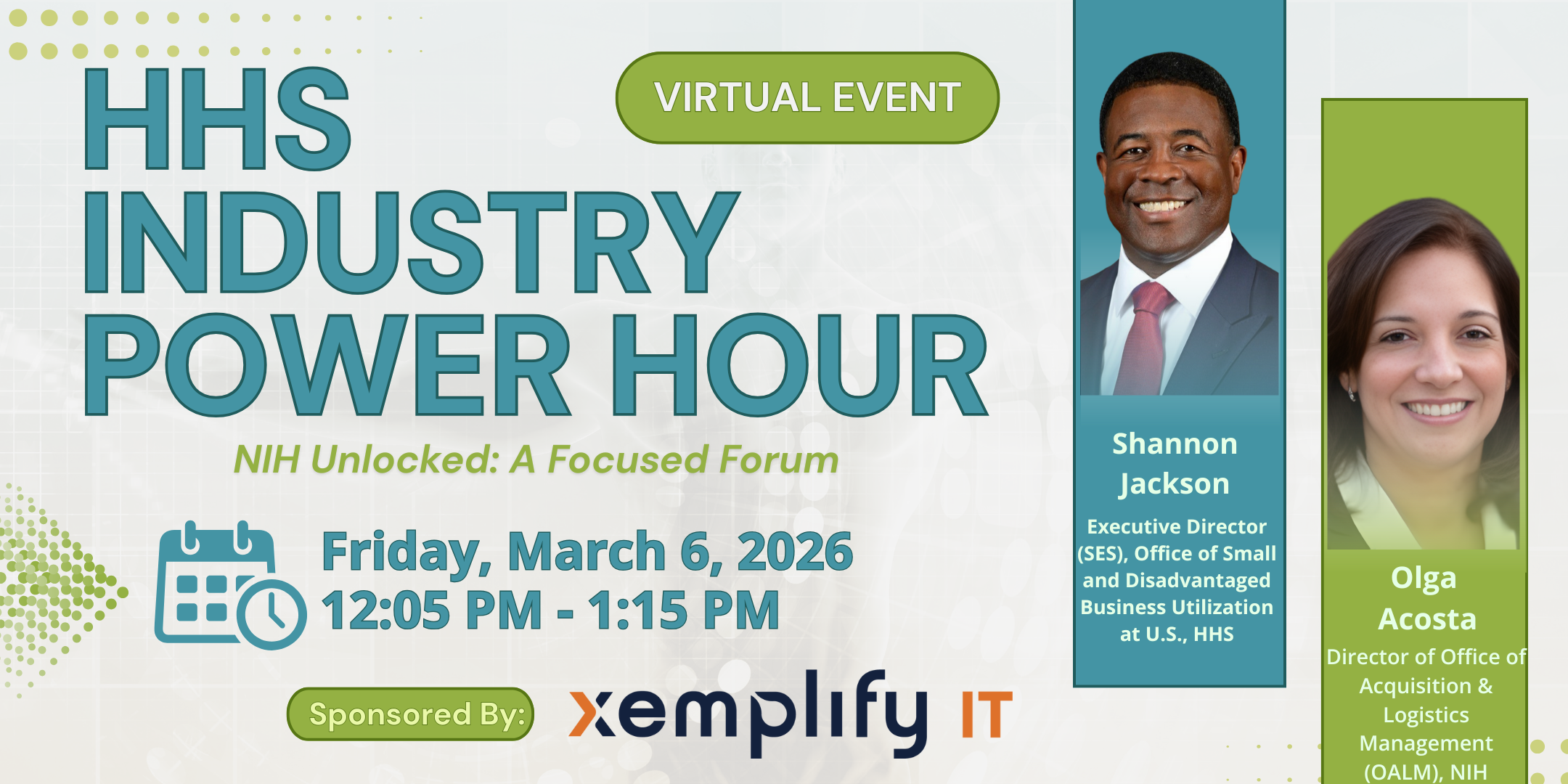 HHS & CMS Online Happy Hour (Cover Image with bees/honeycomb for National Honey Month)