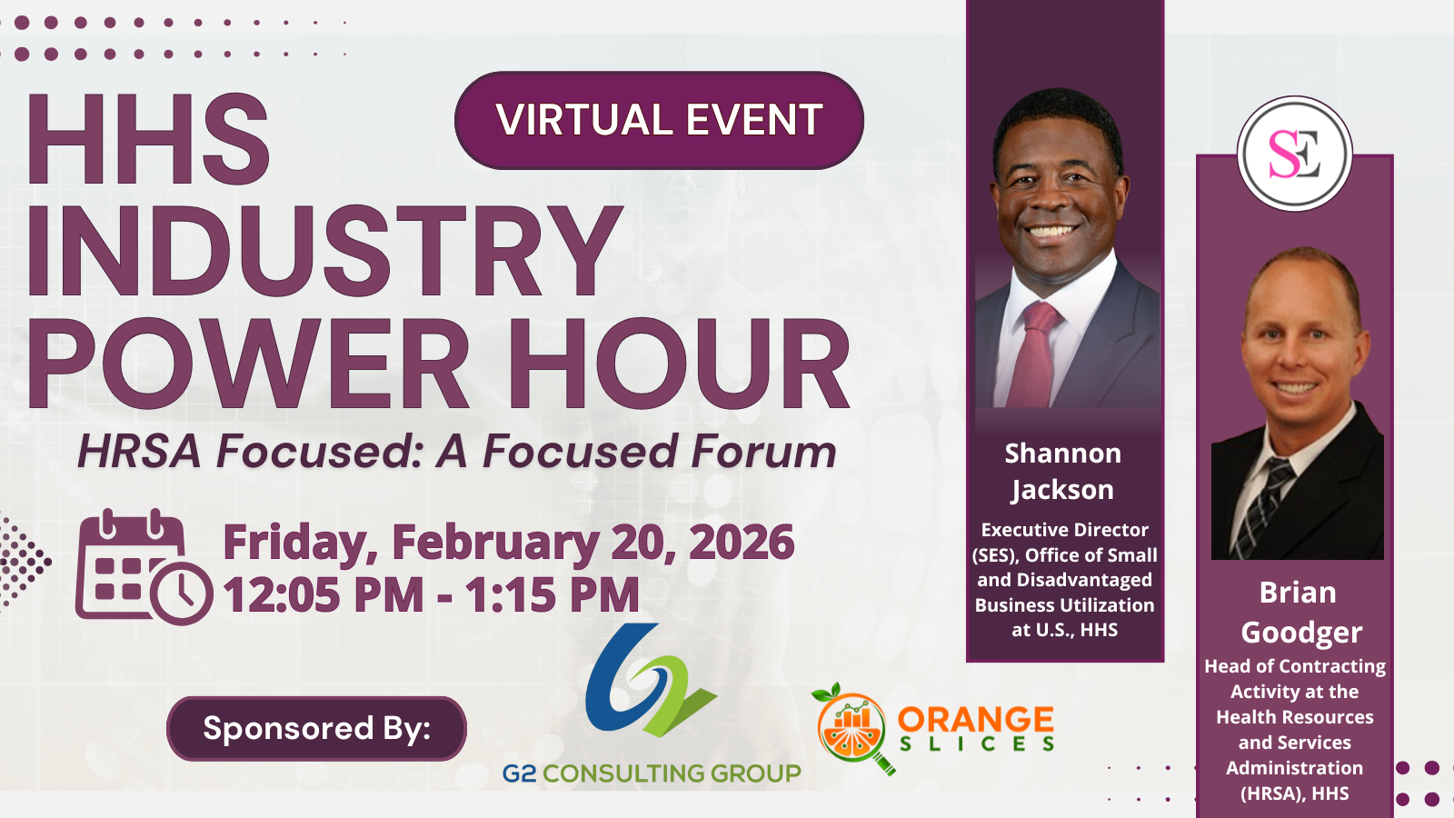 HHS & CMS Online Happy Hour (Cover Image with bees/honeycomb for National Honey Month)